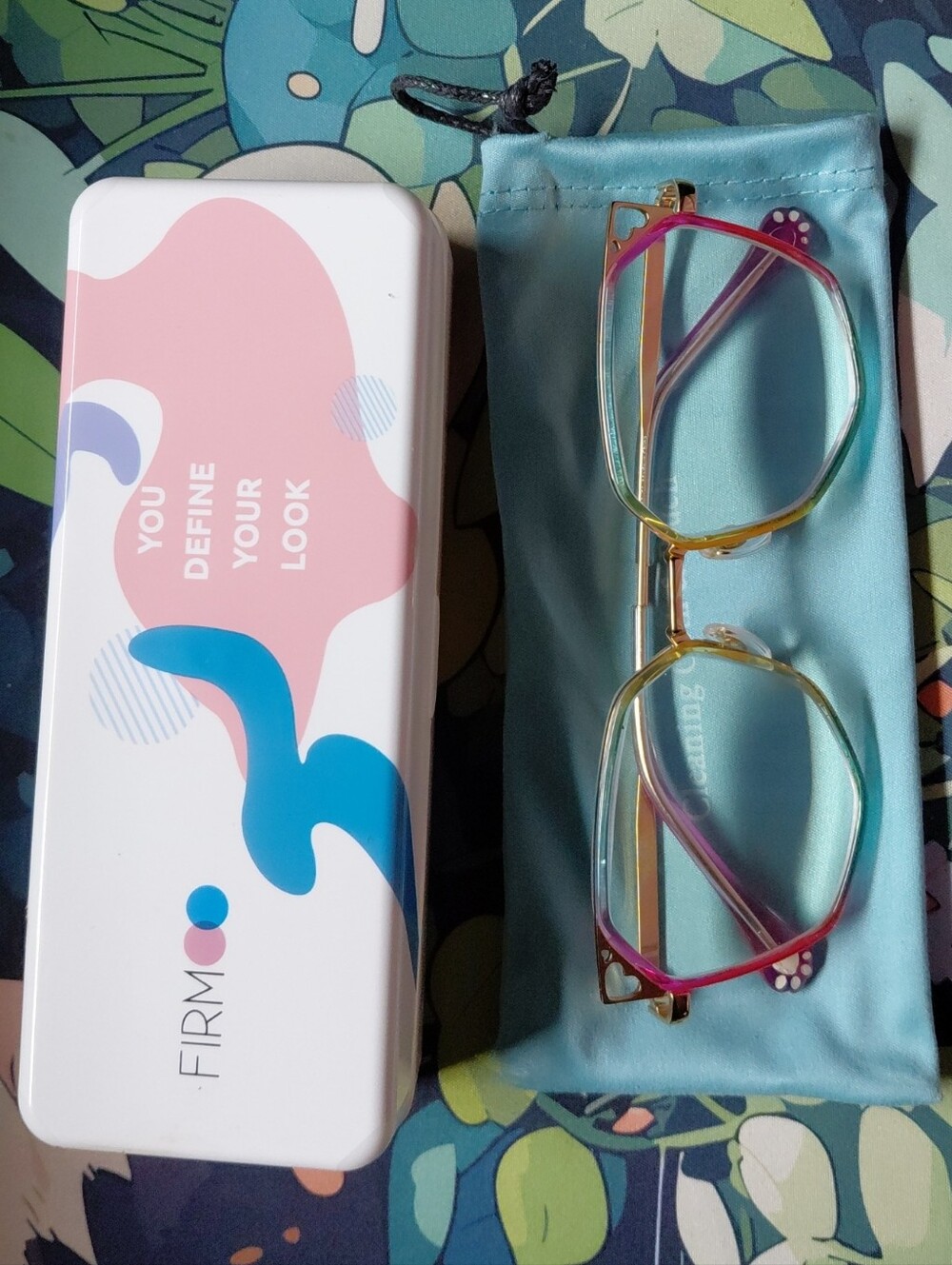 Colorful Gradient Metal Frame Reading Glasses - Picture 2 of 10